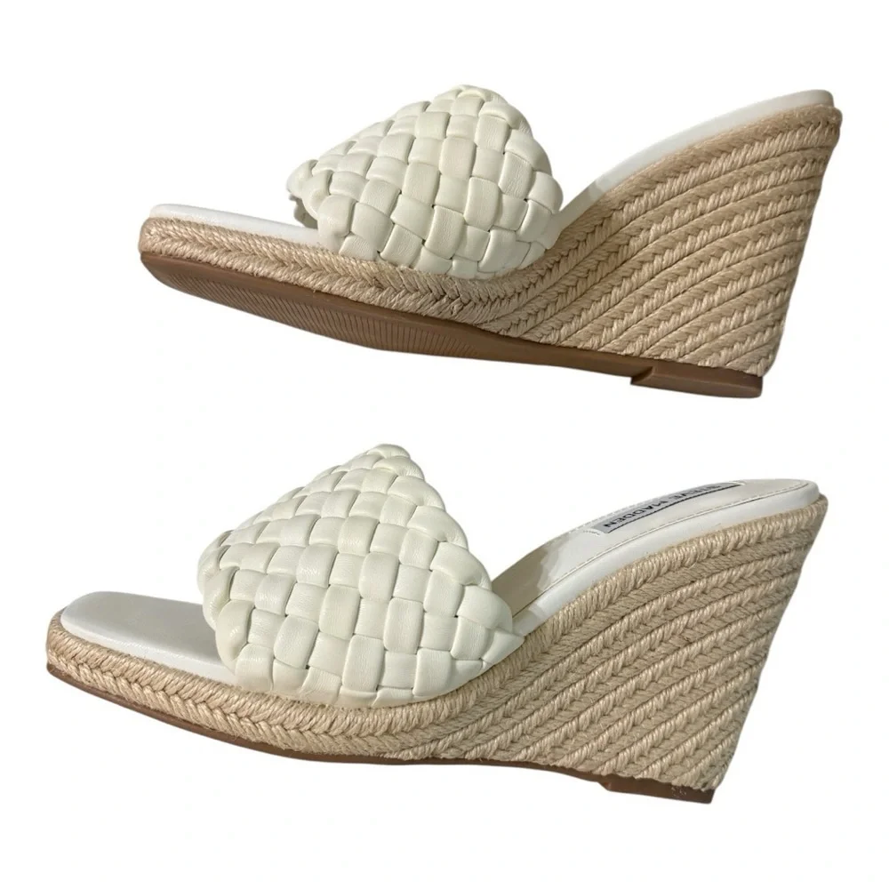 Steve Madden Woven Espadrille Wedge Sandals – Size 10